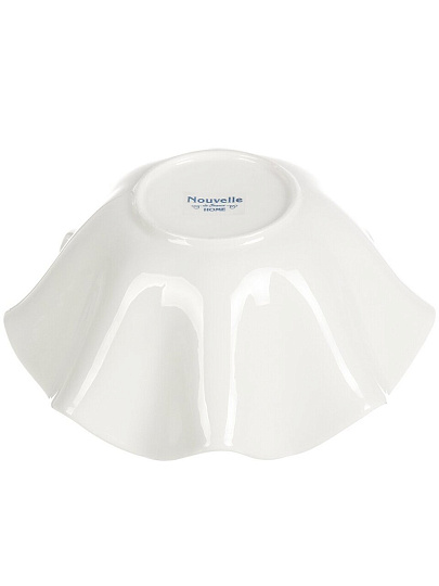 Салатник фарфор, фигурный, 21х10 см, 0.95 л, Маршмеллоу, Nouvelle Home, 0530157