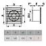 Вентилятор вытяжной настенный, ERA, установочный диаметр 100 мм, 14 Вт, 90 м³/ч, E 100 S - фото 2