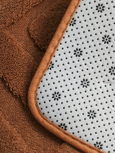 Набор ковриков для ванной, 3 пр, коричневый, Y4-9943