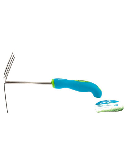 Мотыжка комбинированная, сталь, 70х290 мм, двухкомпонент. рукоять, Palisad, Premium plus, 62055