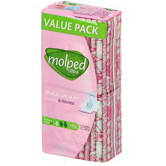 Прокладки женские Molped, Ultra Normal, дневные, 18 шт