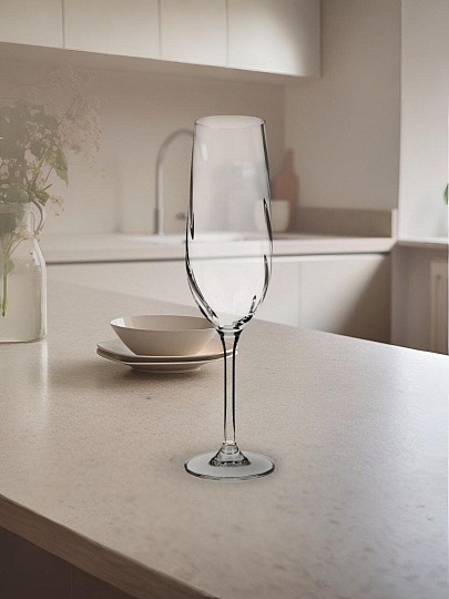 Бокал для шампанского, 270 мл, стекло, 2 шт, Bohemia, CREX OPTIC, 91L/1SJ86/0/00000/270-264