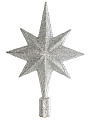 Верхушка на елку Звезда, серебряная, 25х16.5 см, SYSDX332159S - фото 5