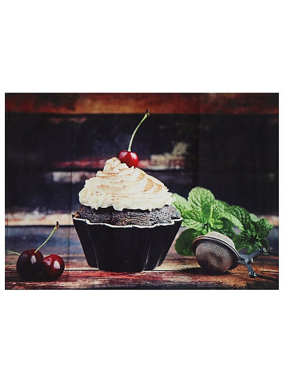 Полотенце кухонное 40х60 см, 200 г/м2, 100% хлопок, Silvano, Капкейк, Узбекистан, 100029