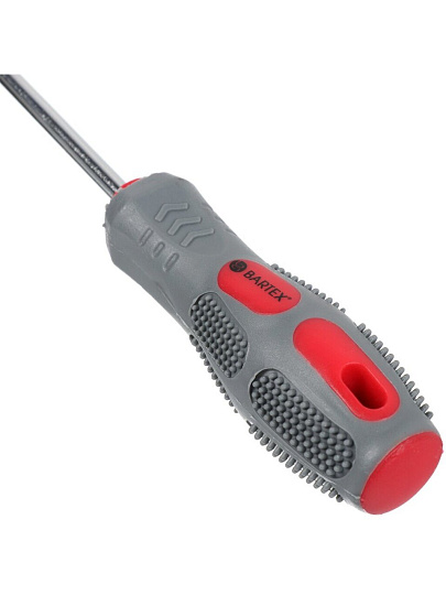 Отвертка Bartex, 100 мм, CrV сталь, под биты, блистер, SB056