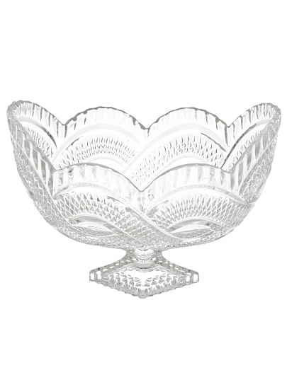 Ваза для фруктов, стекло, 14х14х23 см, B150084