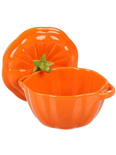 Горшок для запекания керамика, 0.45 л, Тыква, Y6-10218/Y4-9173