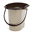 Ведро-туалет пластик, 17 л, бежевое, Альтернатива, М1526