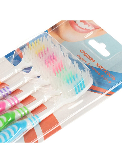 Зубная щетка Classic, средней жесткости, 5 шт