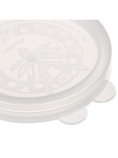 Крышка полиэтилен, вакуумная, два ушка, Радиан, Лайт, 10080405, бесцветная