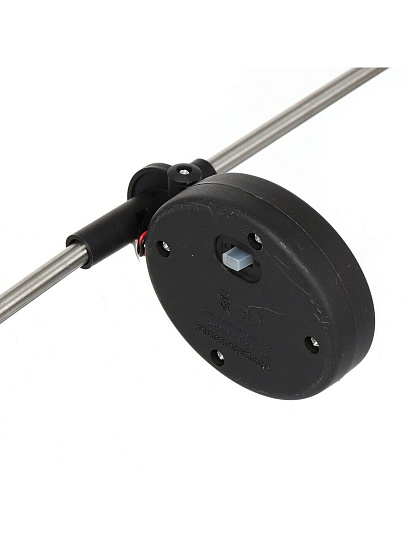 Фонарь садовый на солнечной батарее, грунтовый, пластик, 13.5х49 см, 4 насадки(колибри,стрекоза,бабочка,цветок)