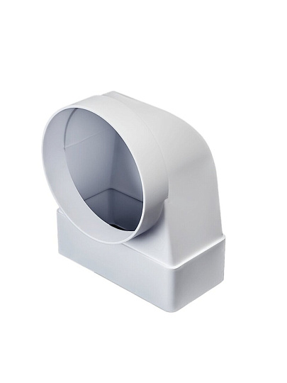 Уголок вентиляционный пластик, установочный диаметр 100 мм, 60х120 мм, Event, 60120СК100КП