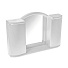 Зеркало-шкаф 59.6х41х10.7 см, прямоугольное, белый мрамор, с полочкой, Berossi, Argo, АС 11904000 - фото 2