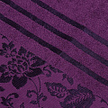Полотенце банное 70х140 см, 100% хлопок, 375 г/м2, жаккардовый бордюр, Вышневолоцкий текстиль, темно-фиолетовое, 702, Россия, Ж1-70140.806.375 - фото 2