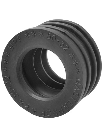 Манжета 50х32 мм, ТЭП, черная, MasterProf, индивидуальная упаковка, ИС.131606