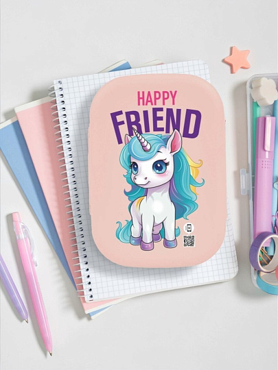 Контейнер пластик, 0.8 л, 17.9х12.8х5.2 см, прямоугольный, Plast team, Anderson, Единорог, PT101010597