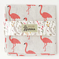 Набор салфеток Доляна 40х40см 4шт, Фламинго, 100%пэ, рогожка 200 г/м2, 3580530 - фото 5