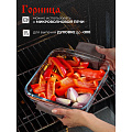 Форма для запекания стекло, 21.8х24.6х5.1 см, 1.8 л, квадратная, с ручками, Горница, Ф3181 - фото 8