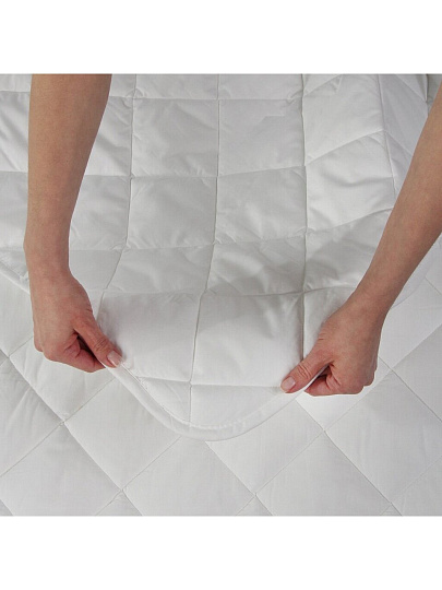 Одеяло евро, 200х220 см, Лебяжий пух, волокно полиэфирное, 180 г/м2, облегченное, чехол 100% хлопок, Silvano