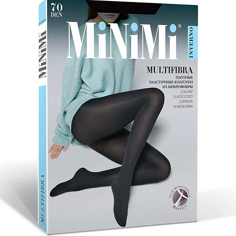 Колготки Minimi, Mini Multifibra, 70 DEN, р. 4, nero/черные