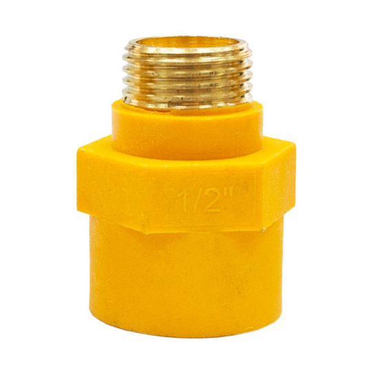 Вставка 1/2&quot;, г-ш, латунь, (муфта) диэлектрическая, ELKA