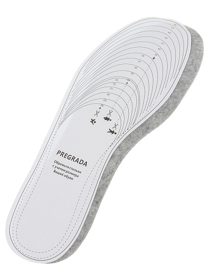 Стельки Pregrada, универсальные, зимние, войлок + фольга, размер 36-46, GL-002