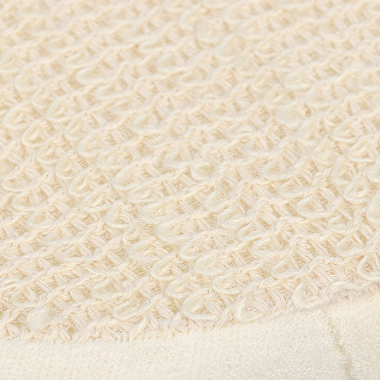 Мочалка банная овальная, хлопок, крапива, жесткая, брус, Beauty Format, 45587-4002