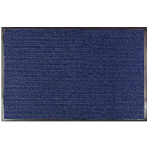 Коврик грязезащитный, 60х90 см, прямоугольный, резина, с ковролином, синий, Floor mat Комфорт, ComeForte, XTL-1023