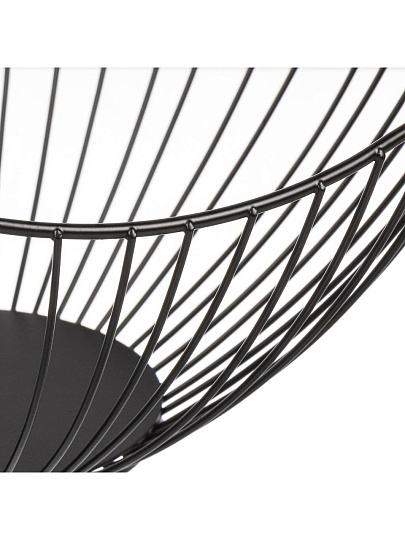 Ваза для фруктов, металл, 27.5х13 см, Y4-7658, черная