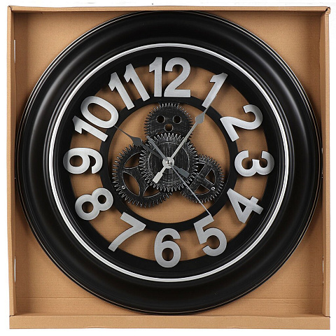 Часы настенные, кварцевые, 50 см, круглые, пластик, Y6-10682