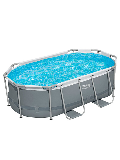 Бассейн каркасный Bestway, 305х200х84 см, Power Steel Oval Pool, 5614A, фильтр-насос, 3668 л