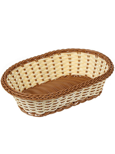 Корзина декоративная, 26х18 см, овальная, плетеная, Y4-5687
