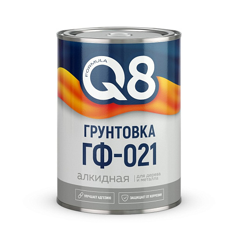 Грунтовка алкидная, Formula Q8, ГФ-021, красно-коричневая, 2.6 кг