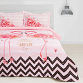 Постельное бельё &amp;quot;Этель&amp;quot; 2 сп Flamingo 175*215 см, 200*220 см, 50*70+3 см - 2 шт, 3823952