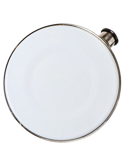 Чайник сталь, эмалированное покрытие, 2.5 л, со свистком, ручка консольная, Рубин, Космея, черно-белый, T04/25/03/41