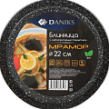 Блинница алюминий, 22 см, антипригарное покрытие, Daniks, Олимп, JD-PM-22, пластиковая ручка - фото 2