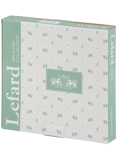 Набор тарелок закусочный, фарфор, 2 шт, 20.5 см, круглый, Inspiration Золотой цветок, Lefard, 422-121, белый