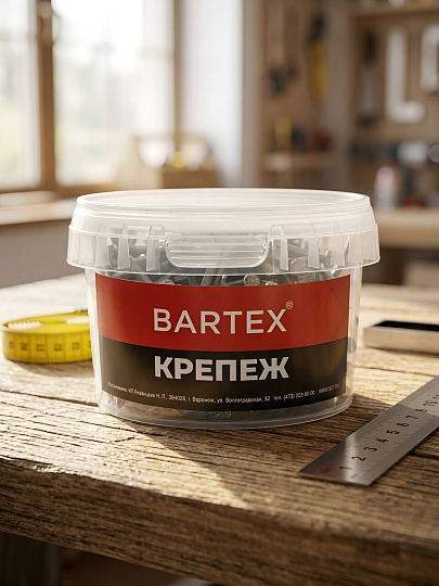 Гвоздь строительный, диаметр 2.5х60 мм, 0.3 кг, в банке, Bartex