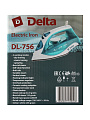 Утюг Delta, DL-756, 2200 Вт, керамика, антинакипь, 1.8 м, белый с зеленым - фото 5