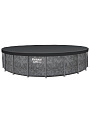 Бассейн каркасный Bestway, 610х132 см, 561KE, фильтр-насос, лестница, тент, 33240 л, полисферы - фото 12