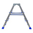 Стремянка-лестница 2 секции, 3 ступени, сталь, 0.68 м, 150 кг, Nika, ДЛС3 - фото 4