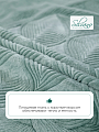 Плед 2-спальный, 180х200 см, велсофт жаккард, 100% полиэстер, Silvano, Lotus, зеленый, 180/006-LOT/LA - фото 4
