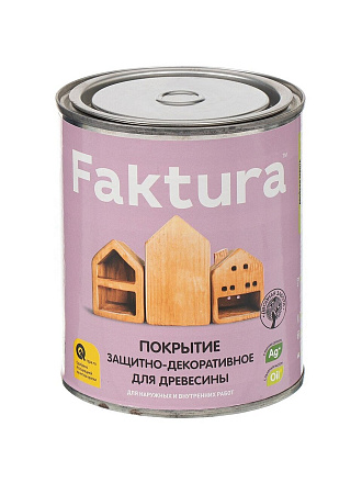 Пропитка Faktura, для дерева, защитно-декоративная, орегон, 0.7 л