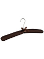 Вешалка-плечики для одежды, 37.5 см, сатин, 3 шт, шоколад, Рыжий кот, 111494 - фото 3