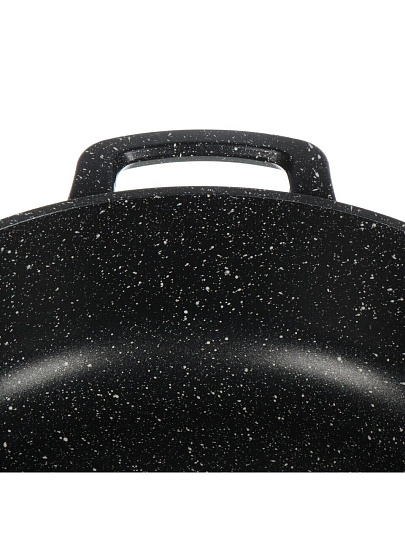 Жаровня алюминий, 28 см, 3.5 л, антипригарное покрытие, Горница, Induction Гранит, Иж2832аг, с крышкой, индукция