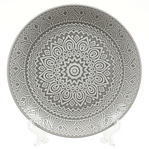 Тарелка десертная, керамика, 20 см, круглая, Таяна, Daniks