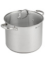 Кастрюля нержавеющая сталь, 11 л, крышка стекло, круглая, Daniks, WT-C470- ST26, индукция - фото 4