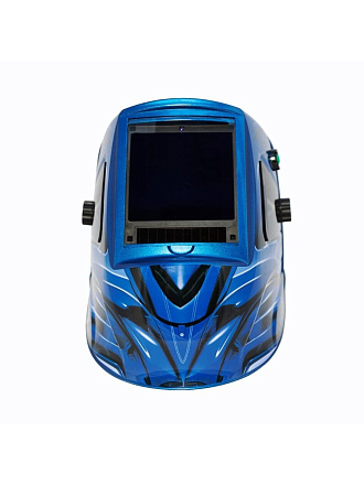 Маска сварщика хамелеон, с ручной регулировкой, FoxWeld, Корунд Мега, 4-13 DIN, синяя, 7188