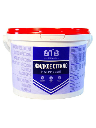 Жидкое стекло 1.3 кг, ведро, ВТВ