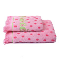 Полотенце банное 50х90 см, 100% хлопок, 460 г/м2, Sweet strawberry 10000, Cleanelly, розовое, Россия - фото 6